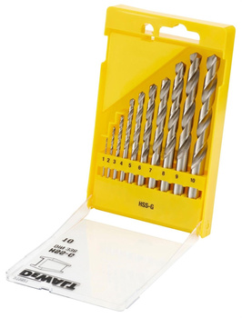 DeWALT DT5921 ZESTAW WIERTEŁ DO METALU HSS-G 10 szt