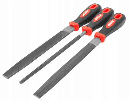 VERKE V05098 ZESTAW PILNIKÓW DO METALU 8" 3 EL VERKE
