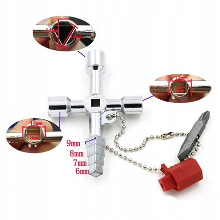 VERKE V39144 KLUCZ DO SZAFEK TECHNICZNYCH GRZEWCZYCH ELEKTRYCZNYCH