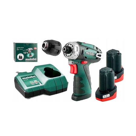METABO 600984000 POWERMAXX BS BASIC WIERTARKO-WKRĘTARKA 12V 2x2,0Ah