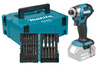 MAKITA DTD173ZJX2 ZAKRĘTARKA UDAROWA 18V 180Nm BLDC ZESTAW KOŃCÓWEK 38 szt + MAKPAC