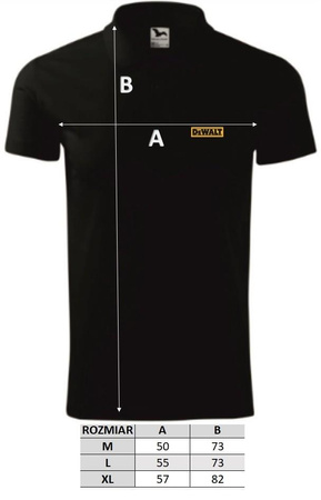 KOSZULKA POLO MĘSKA Z LOGO DeWALT rozmiar M
