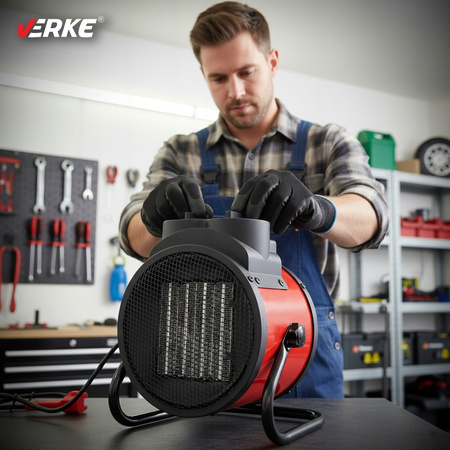 VERKE V80069 NAGRZEWNICA ELEKTRYCZNA 3500W TERMOWENTYLATOR OGRZEWACZ WENTYLATOR FARELKA