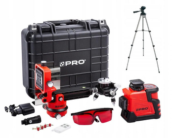 PRO LK-360.3D LASER PŁASZCZYZNOWY KRZYŻOWY 3D 360° + STATYW