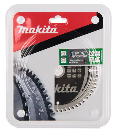 MAKITA B-56720 TARCZA DO PIŁY, SPECIALIZED T.C.T, 165 X 20 MM, 60 Z