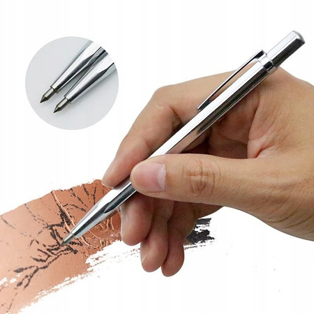 VERKE V05037 RYSIK TRASERSKI DO SZKŁA METALU CERAMIKI ŚLUSARSKI 14cm WĘGLIK WOLFRAMU