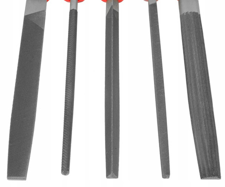 VERKE V05079 ZESTAW PILNIKÓW PILNIK ŚLUSARSKI ZDZIERAK TARNIK METALU PŁASKI OKRĄGŁY 20cm