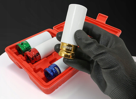 VERKE V86102 NASADKI UDAROWE ½ DO FELG ALUMINIOWYCH KÓŁ ZESTAW 17-22mm