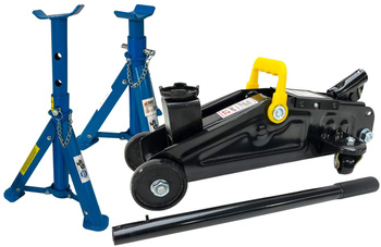 VERKE ŻABA PODNOŚNIK SAMOCHODOWY 2T + PODSTAWKI 2T