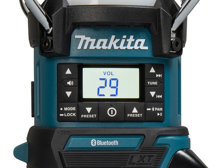 MAKITA DMR057 RADIO FM/BT Z LAMPA I LATARKĄ 18V