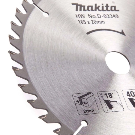 MAKITA D-03349 Tarcza do drewna płyt meblowych 165x20 40 Zębów