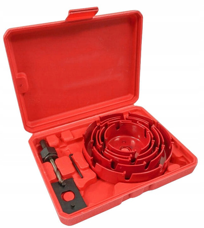 VERKE V05502 ZESTAW OTWORNIC WIDIOWYCH DO DREWNA 64-127 mm