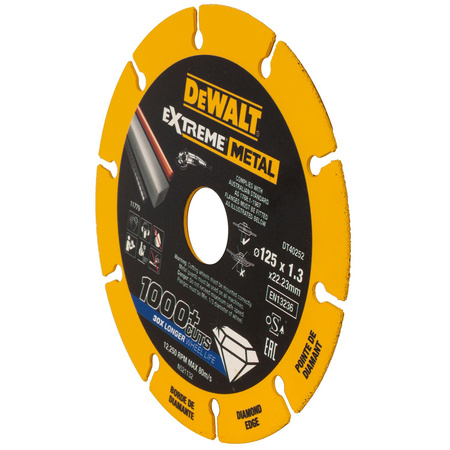 DeWALT DT40252 TARCZA DIAMENTOWA EXTREME METAL 125mm