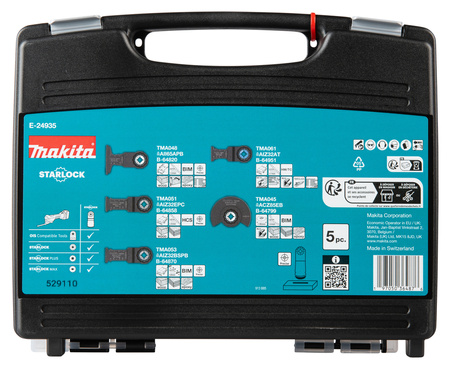 MAKITA E-24935 Starlock MULTITOOL Zestaw stolarski 5 sztuk