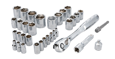 DEWALT DWMT45034-0 ZESTAW 34 SZT. NASADEK 1/4" I 3/8" Z GRZECHOTKĄ