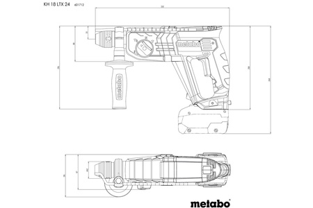 METABO KH 18 LTX 24 601712840 Młotowiertarka akumulatorowa