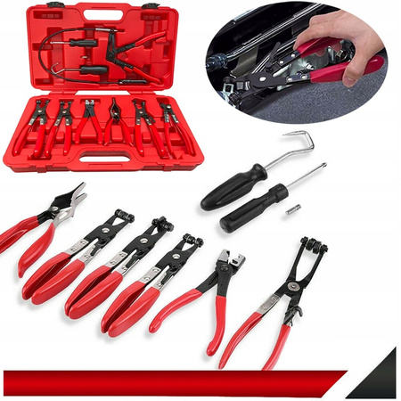 VERKE V86270 SZCZYPCE DO OPASEK ZACISKOWYCH - 9 el