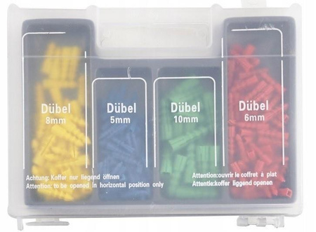 VERKE ZESTAW 300 EL. WIERTEŁ, KOŁKÓW ROZP., BITÓW