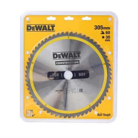DeWALT DT1960 TARCZA PIŁA DO DREWNA 305x30mm 60T