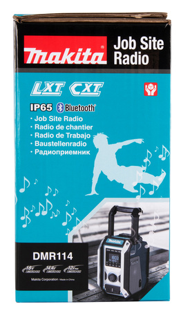 MAKITA DMR114 Radio AM/FM SUBWOOFER BLEUTOOTH + 5Ah + ŁADOWARKA RC