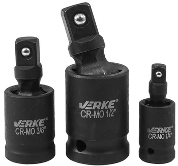 VERKE V39444 PRZEGUBY UDAROWE KULISTE 1/4", 3/8", 1/2"