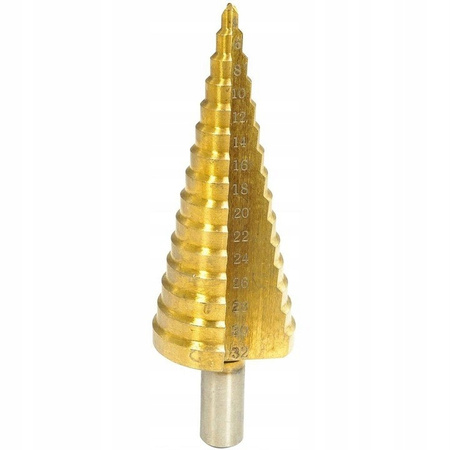 VERKE V05058 WIERTŁO STOŻKOWE STOPNIOWE SPIRALNE HSS 4-32