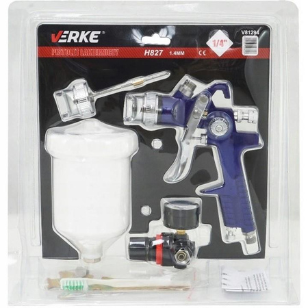 VERKE V81294 PISTOLET LAKIERNICZY HVLP 2xDYSZA 1,4 1,7mm