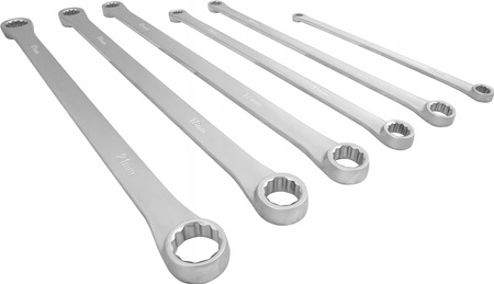 VERKE V35005 KLUCZE OCZKOWE DŁUGIE 8-21mm ZESTAW 6 szt.