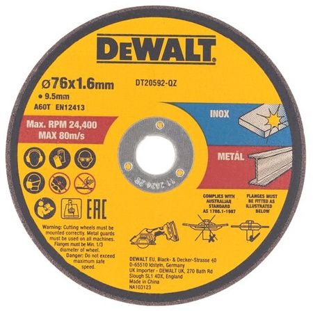 DeWALT DCS438N KOMPAKTOWA PRZECINARKA 18V XR 76mm