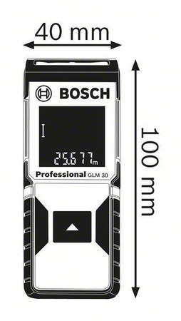 BOSCH GLM 30 DALMIERZ LASEROWY 30M + ETUI IP54