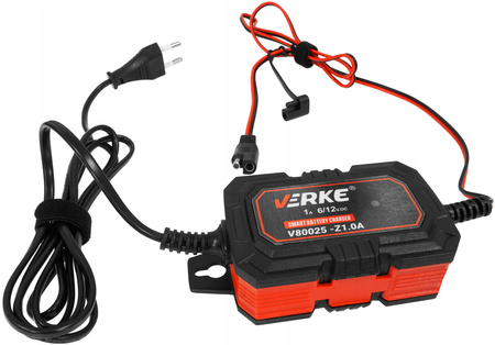 VERKE V80025 PROSTOWNIK ŁADOWARKA AKUMULATORA 6V 12V 1A