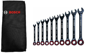 BOSCH KLUCZE PŁASKO-OCZKOWE Z GRZECHOTKĄ 8-19mm