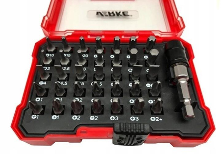 BOSCH GSB 180-Li WKRĘTARKA 18V 2x2Ah + BITY 36 szt