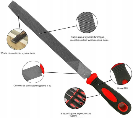 VERKE V05098 ZESTAW PILNIKÓW DO METALU 8" 3 EL VERKE