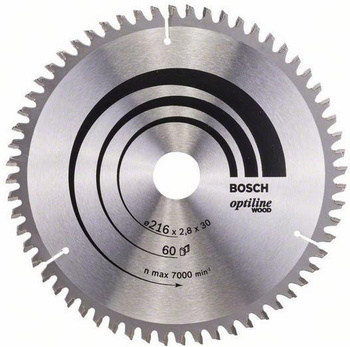 BOSCH TARCZA PILARSKA OPTILINE WOOD 216x2,8x30mm