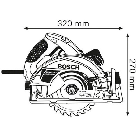 BOSCH GKS 65 GCE PILARKA TARCZOWA 190MM 1800W