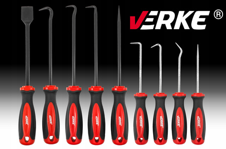 VERKE V06601 GROTY SZPIKULCE SKROBAKI ORINGÓW USZCZELEK ZESTAW HAKÓW SKROBAKÓW HACZYKÓW