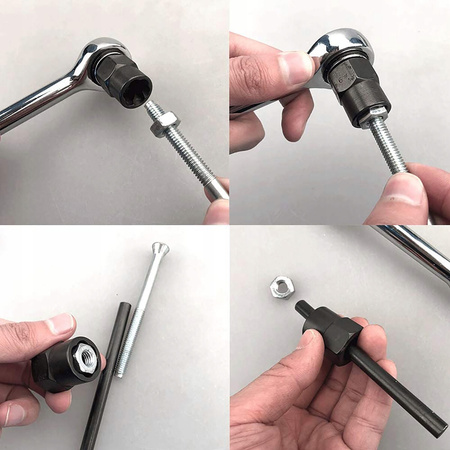 VERKE V86481 WYKRĘTAKI DO URWANYCH ZERWANYCH ŚRUB 3/8''