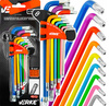 VERKE V35501 KLUCZE IMBUSOWE ZESTAW IMBUSY T10-50 TORX  9 sztuk