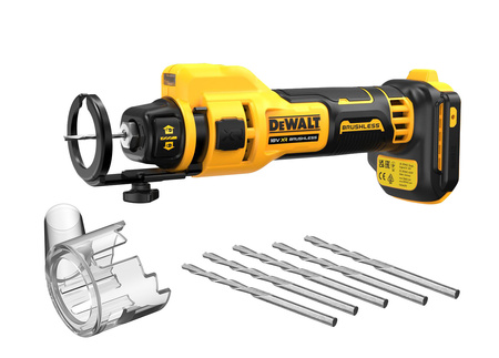 DeWALT DCE555N FREZARKA DO PŁYT G-K 18V XR + FREZY 5szt