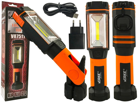 VERKE V87511 LATARKA WARSZTATOWA LAMPKA POWERBANK LED COB