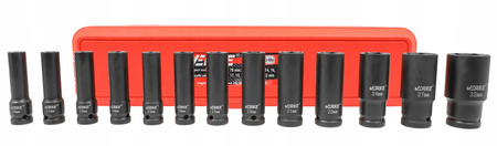 VERKE V39466 ZESTAW NASADEK UDAROWYCH 1/2" 10-32mm - 13 SZTUK