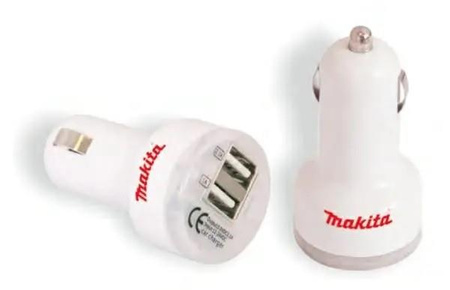 ŁADOWARKA SAMOCHODOWA Z LOGO MAKITA 2 x USB - 2,1A