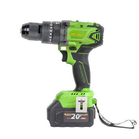 PROCRAFT PA18BL WIERTARKO WKRĘTARKA UDAROWA 50Nm AKUMULATOROWA BEZSZCZOTKOWA 2X4.0AH 20V