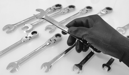 VERKE V35403 KLUCZE PŁASKIE PŁASKO OCZKOWE Z GRZECHOTKĄ PRZEGUBEM ŁAMANE ZESTAW PŁASKICH