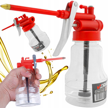 VERKE V86358 OLEJARKA OLIWIARKA MAŁA RĘCZNA OLEJNICA SMAROWNICA OLEJU SMAROWNICZKA 350ml