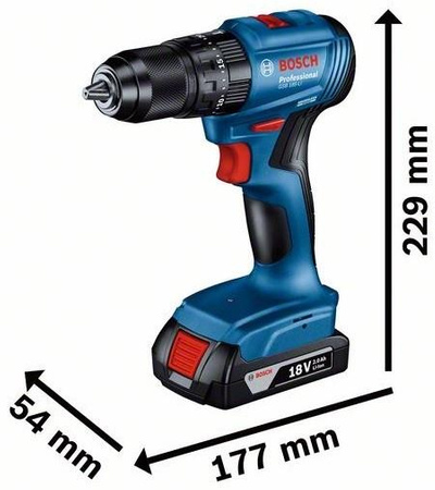 BOSCH GSB 185-Li WKRĘTARKA UDAROWA 50Nm + WALIZKA