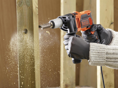 BLACK DECKER BEH850KA32 WIERTARKA UDAR 850W + OSPRZĘT 32szt