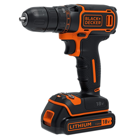 BLACK DECKER BDCDC18K1 WIERTARKO-WKRĘTARKA 18V 1,5Ah