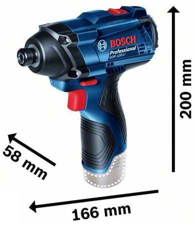 Bosch gdr 120-li zakrętarka udarowa 12v 100nm + 1x2,0ah